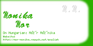 monika mor business card